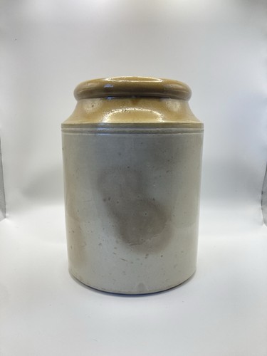 Large vintage stoneware jar - large,