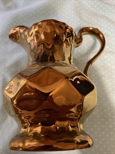 Wade copper gold lustre jug - wade,