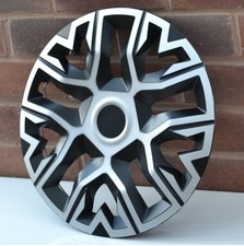4x15" Wheel Trims / Hub Caps to fit Peugeot 207, 208, 108, Partner      + BADGES