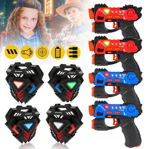 Laser tag guns badges set - w/,