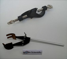 Retort Clamp 4 Prong Cork Linded Jaws + Bosshead Screw Clamp For Retort Stand