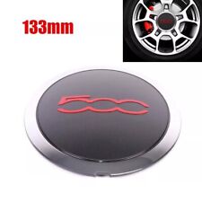Alloy Wheel Centre Hub Cap Cover Black Red For Fiat 500 S Sport 51939747！