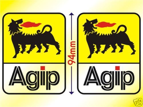 Agip pair decal stickers - decal,