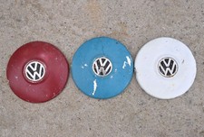 3x   old VW Volkswagen Beetle Chrome Wheel Hub Cap Cover 10" 10in