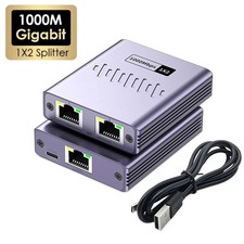 NEW 1000Mbps 2 Port RJ45