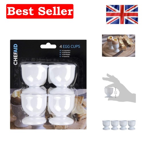 Stylish white plastic egg - plastic, cups