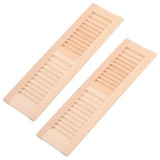 10 Pcs Miniature Shutters Tiny Shutters Wooden Shutters Models Doll Furnitu