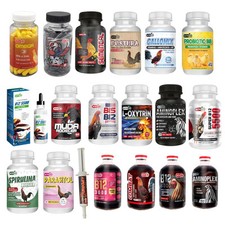 19 Combo Vitamins Para Gallos - Pack For Rooster Parasitol B12 5500 Aminoplex 