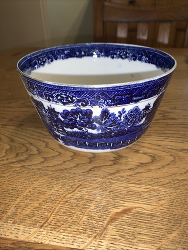 Antique willow pattern bowl - willow,