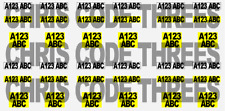 Code 3 Adhesive Vinyl Decal Suit 1/76 & 1/50 lorries - UK Number Plates Custom