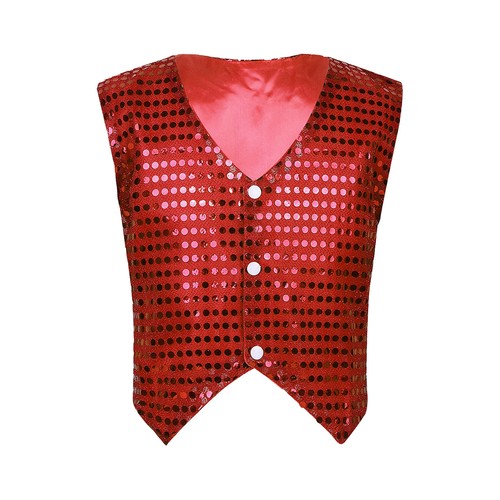 Boys sequin vest waistcoat - uk,