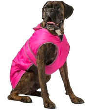 Muddy Paws Dog Coat Stormguard Pink Waterproof & Fleece Lined - XS 20 cm Back