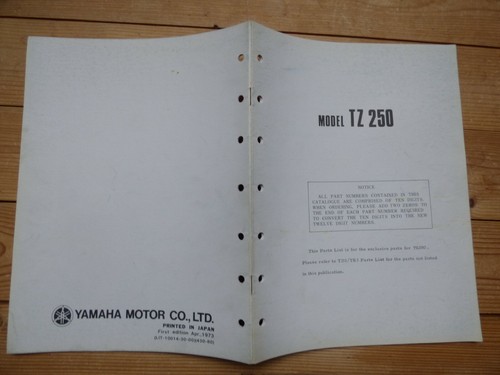 Yamaha model 250 parts - tz,