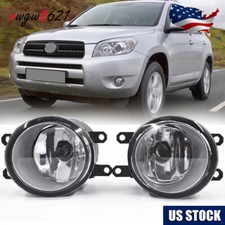 FIT FOR TOYOTA RAV4 2006 2007 2008 PAIR FRONT BUMPER FOG LIGHT LAMP CLEAR LENS