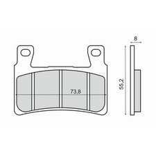 FRONT BRAKE PADS HONDA CBR 929