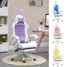 Racing Gaming Chair Reclining PU Leather Computer Chair with Headrest