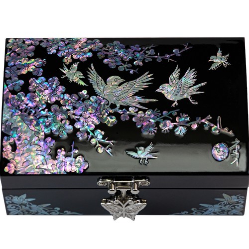 Mother pearl vintage bird - of,