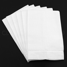 Hemstitch Fingertip Towels - 100% Cotton - White - 14" x 22" - Embroidery Blanks