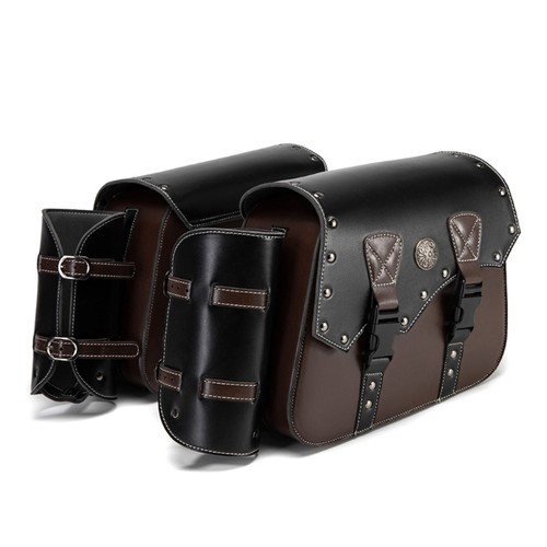 Vintage motorcycle saddlebags - vintage,
