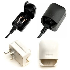 EU Schuko to UK 3 Pin Converter Plug 13A European Fixed Travel Adapter Grounded
