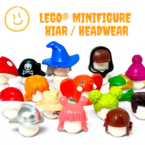 New lego minifigure hair - hair, /