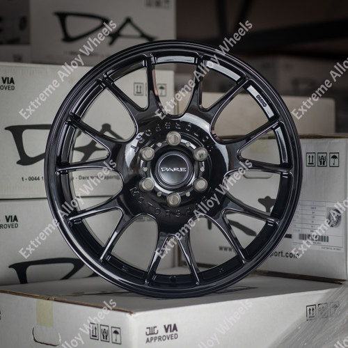 Black alloy wheels fits - black,