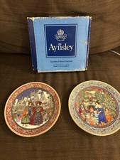 Aynsley Christmas Plates X2