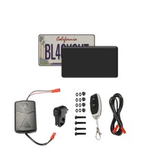 Blackout and Vanish license plate frame for MOTORCYCLE Universal fit, 4x7, USA