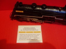  RETRODECAL 'GERONIMO' ALTERNATE DECALS FOR TRI-ANG R54 TRANSCONTINENTAL , 