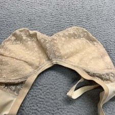 VTG Norvell Bra 28LL Full Coverage 874  Floral Lace Soft Cup Cone Bullet NWOT