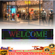 40"X8" LED Scrolling Sign Programble Digital Advertising 7-Color Display Board