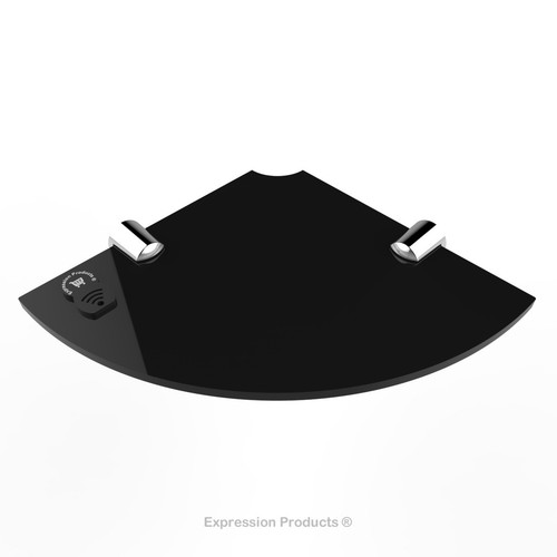 Acrylic corner safety shelf - acrylic,
