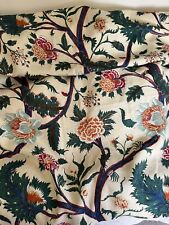 100% Linen Flower Vine Printed