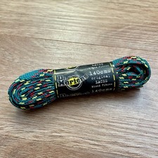 Dr. Martens 140cm Flat Boot Laces – Green/Red/Yellow/Black Plaid – Original New