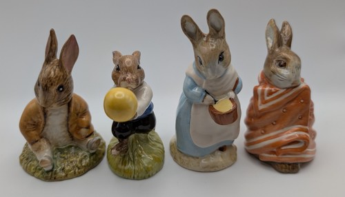 Beatrix potter bunnykins 4pc - &,
