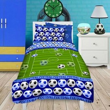 Kids Children Duvet Cover Reversible Boys Girls Quilt Bedding Set Single Double