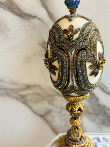 Antique fabergé style egg - antique,