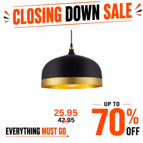 Black gold metal - gold, dome