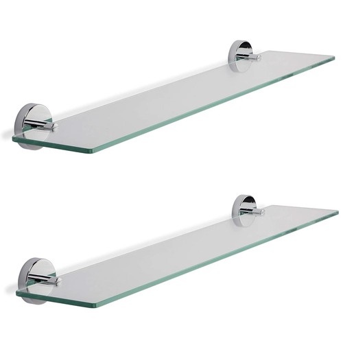 Iflo milton glass shelf - 2x,