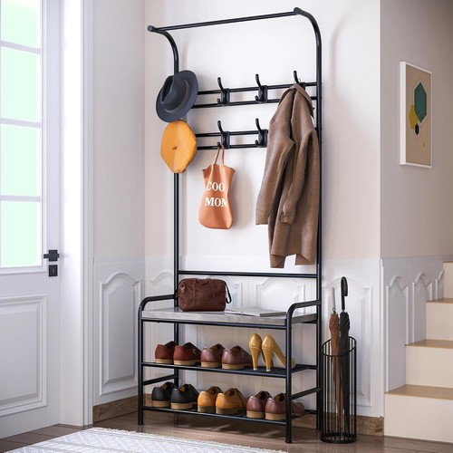 Narrow hall tree storage - narrow, bench