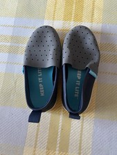 Native Keep It Lite Kids Boys UK 8 EU 25 Blue Grey Shoes