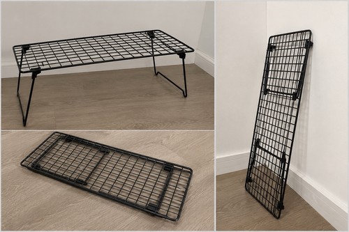 Ikea black shoe rack - black,