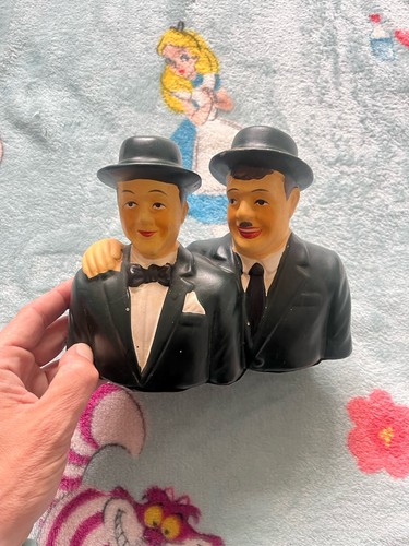 Laurel and hardy vintage bust - and,