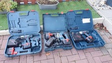 Bundle Of BOSCH PROFESSIONAL power Toolls, Drills, Jigsaw with Batterys/Chargers