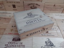 Wooden Wine Box Crate with lid