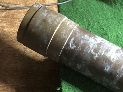 Vintage brass telescope - brass,