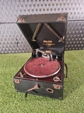 Antique Columbia Viva-Tonal Grafonola No.112a Portable Gramophone