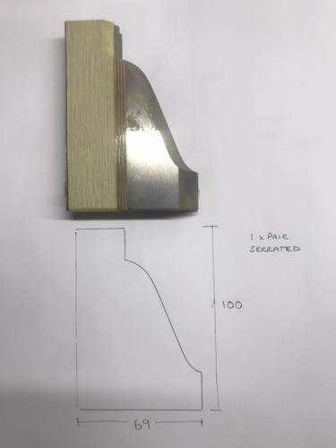 Spindle moulder serrated - spindle,