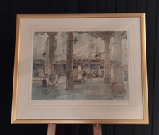 Sir William Russell Flint- SIGNED Limited Edition Print 'Market Hall Cordes'