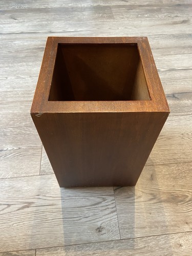Vintage wooden trash can - vintage,